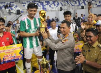 Resmi Ditutup, Turnamen Futsal Kapolres Cup 2025 oleh Kapolrestro Tangerang Kota dan Dihadiri Walikota Tangerang