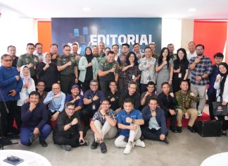 Editorial Meet and Greet Puspen TNI Bersama Media