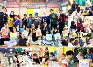 Tim KKN-T Literasi IPB University Perkuat Semangat Literasi Anak Melalui Pameran Buku di Perpustakaan Joglo